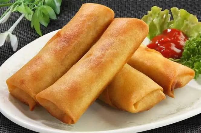 A2 Crispy Veggie Spring Roll (4pcs) 炸脆皮菜卷